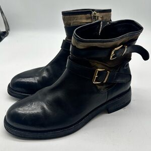 Australia Luxe Collective Black Leather Buckle Boots Men's US 10.5 | EU 44 | NWT